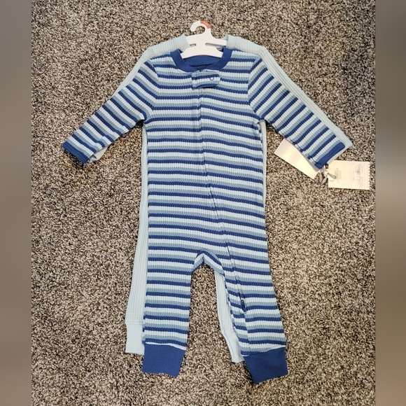 Other - NWT - 2 piece waffle, long sleeve rompers, 6-9 months